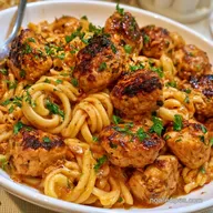 Healthy Meatball Pasta in 40 Minutes