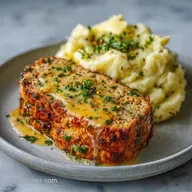 Loaded Potato Meatloaf: Cheese Crust