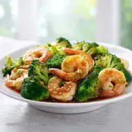 Shrimp and Broccoli Stir Fry: Garlic Ginger Glaze