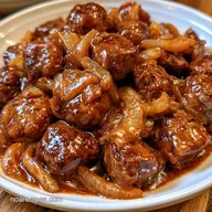 Slow Cooker Meatballs With Brown Gravy