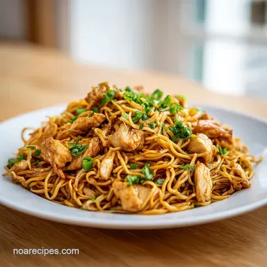 Chicken Chow Mein in 25 Minutes Recipe Card