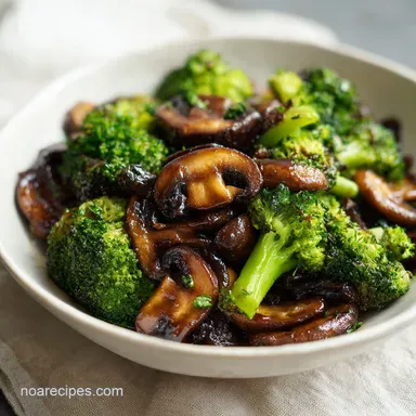Broccoli and Mushroom Stir Fry for 4