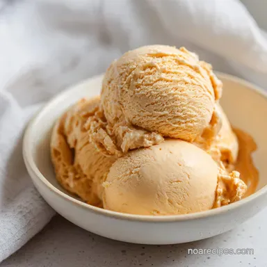 Butterscotch Toffee Ice Cream with Crunchy Toffee Pieces Recipe Card