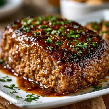 Beef Meatloaf for 8 Servings: Tender Recipe Card