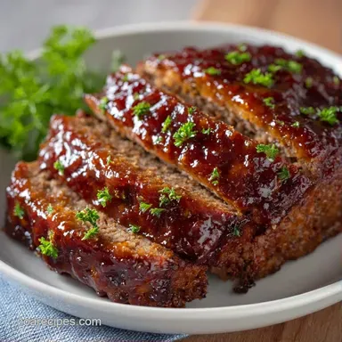 Classic Meatloaf for 8 Servings Recipe Card