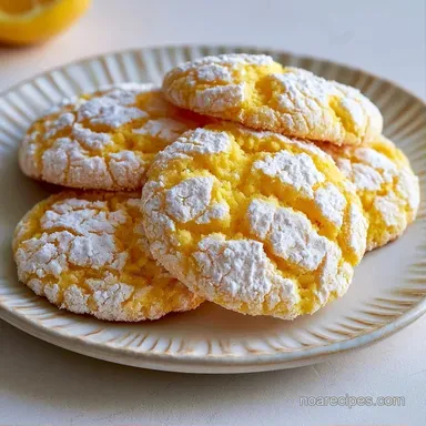 Crackle Lemon Cookies in 21 Minutes Recipe Card