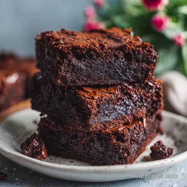 Fudgy Brownies from Scratch Ready in 40 Minutes Recipe Card