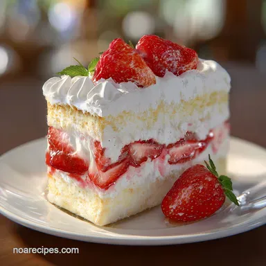 Japanese Strawberry Shortcake: Fluffy Recipe Card