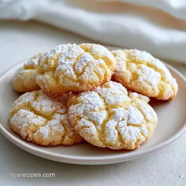 Lemon Crinkle Cookies with Honey Recipe Card