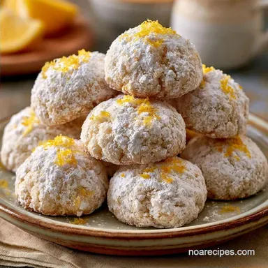 Lemon Snowball Cookies in 57 Minutes