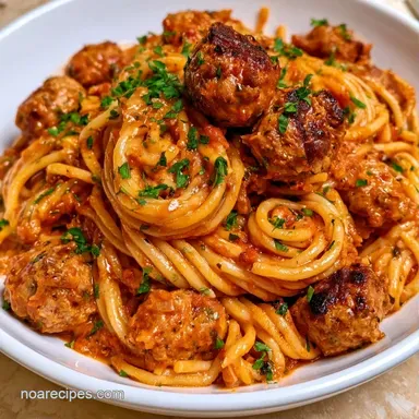 One-Pot Spaghetti and Meatballs Recipe Card