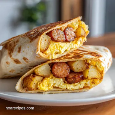 Breakfast Burritos: Freezer-Friendly Recipe Card