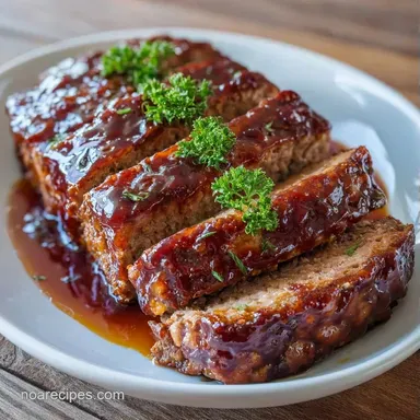 Roasted Sheet Pan Meatloaf for 8 Servings Recipe Card