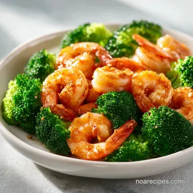 Shrimp and Broccoli in 20 Minutes Recipe Card
