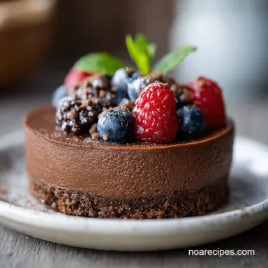 Simple No Bake Chocolate Cheesecake in 6 Hours and 30 Minutes Recipe Card