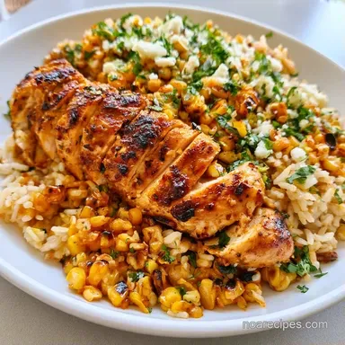 Street Corn Chicken Bowls for 4 Servings Recipe Card