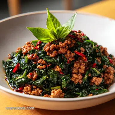 Thai Basil Chicken in 15 Minutes Recipe Card