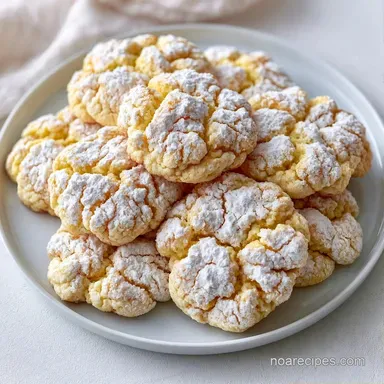 Very Lemon Crinkle Cookies (24 Cookies) Recipe Card