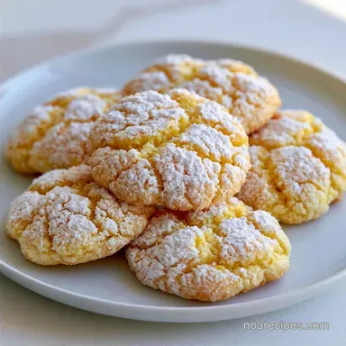Very Lemon Crinkle Cookies (24 Cookies)