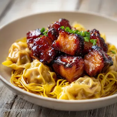 Wonton Char Siu Noodles for 2 Servings