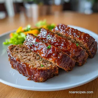 Worcestershire Meatloaf for 8 Servings Recipe Card