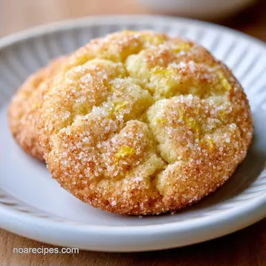Zesty Lemon Sugar Cookies: Crispy