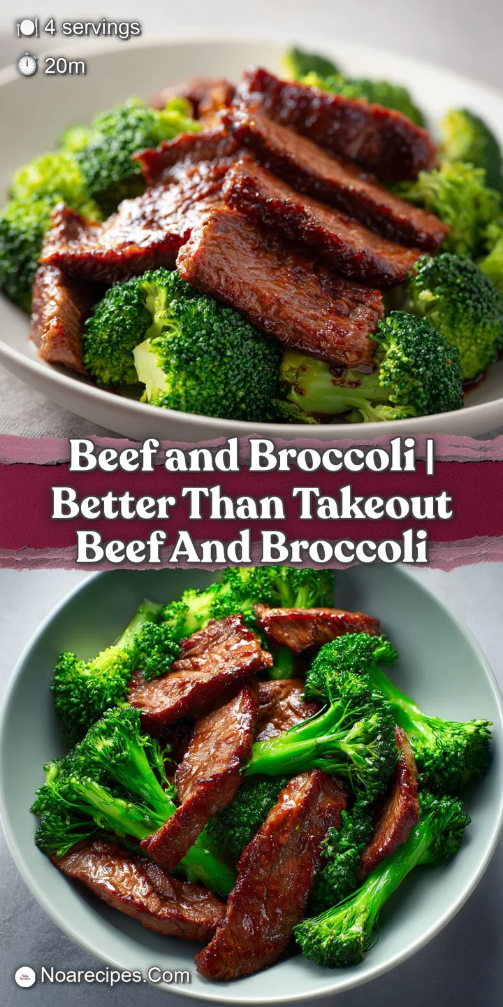 Close-up of glistening, savory brown beef slices and crisp green broccoli florets dripping with a rich sauce.