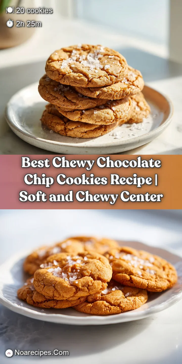 A close-up view of a thick, golden-edged chocolate chip cookie, revealing gooey melted chocolate chips.