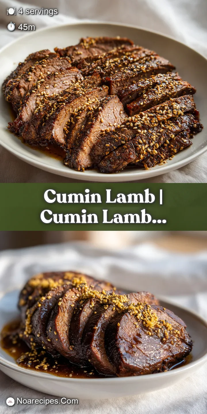 Extreme close-up of glistening, charred lamb pieces coated in toasted cumin and aromatic spices, steaming hot.