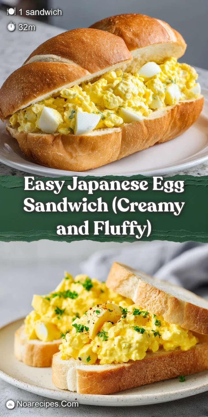 Close-up of fluffy white bread hugging a rich, pale yellow egg salad with visible chunks of hard-boiled eggs.