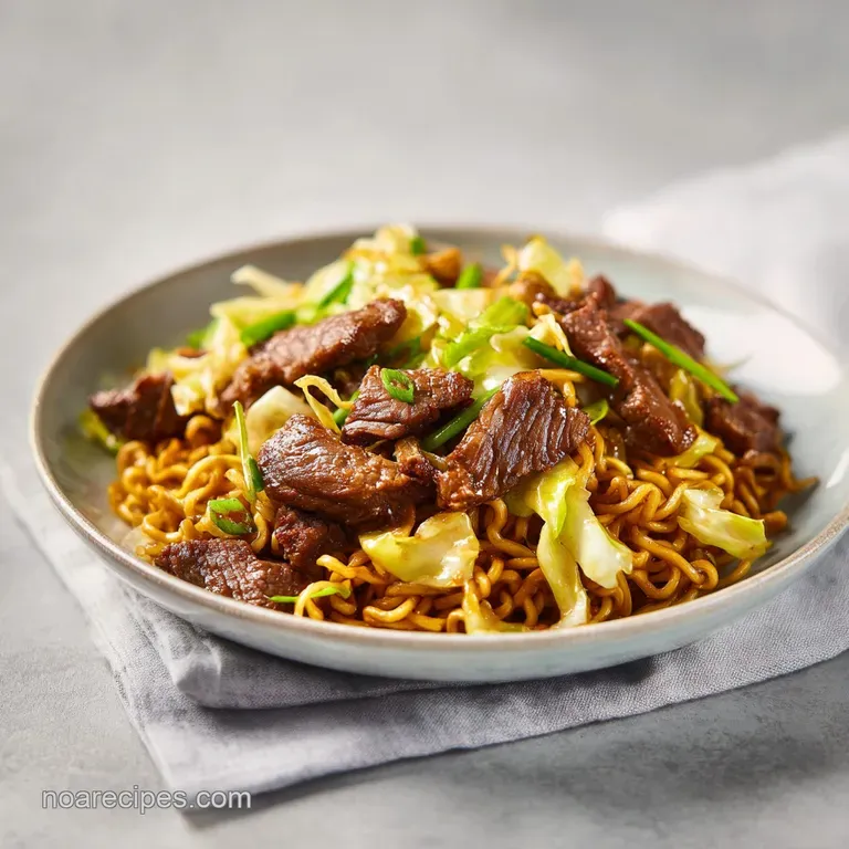 Beef Pan Fried Noodles: Crispy and Charred