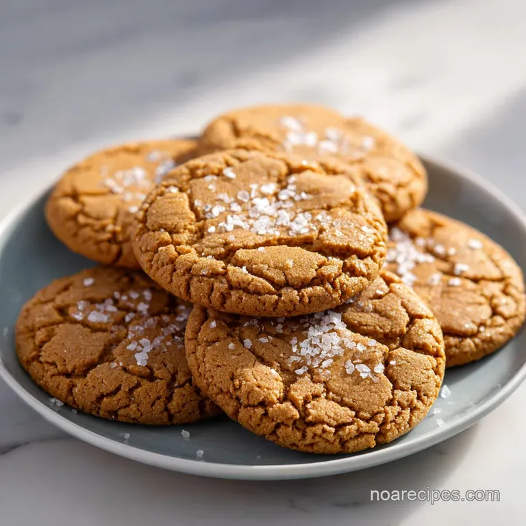 Three perfectly round, chewy cookies stacked high, drizzled with more melted chocolate and sea salt flakes.