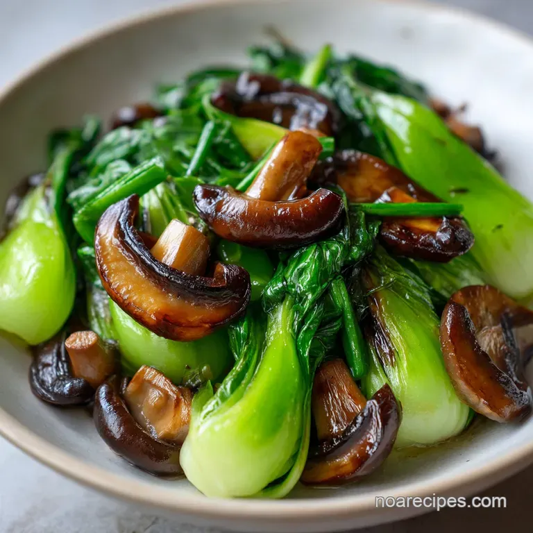 Baby Bok Choy and Mushroom Stir Fry: Crisp