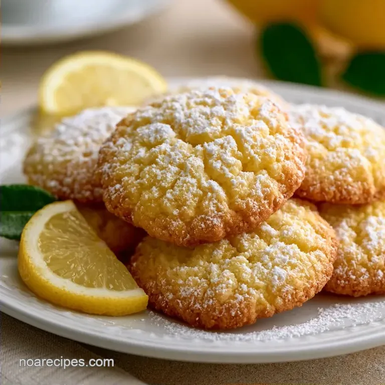 Chewy Soft Lemon Cookies with Fresh Zest