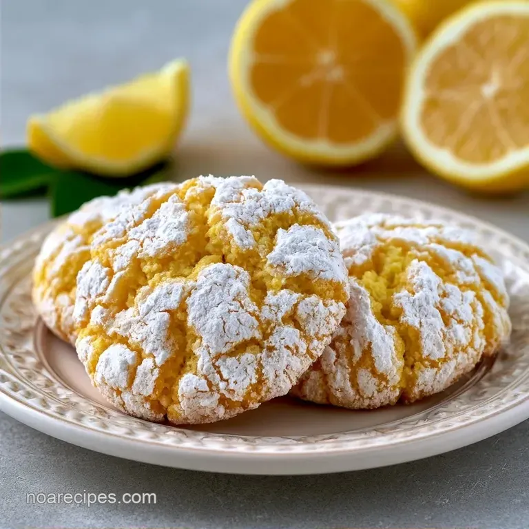 Crackle Lemon Cookies in 21 Minutes