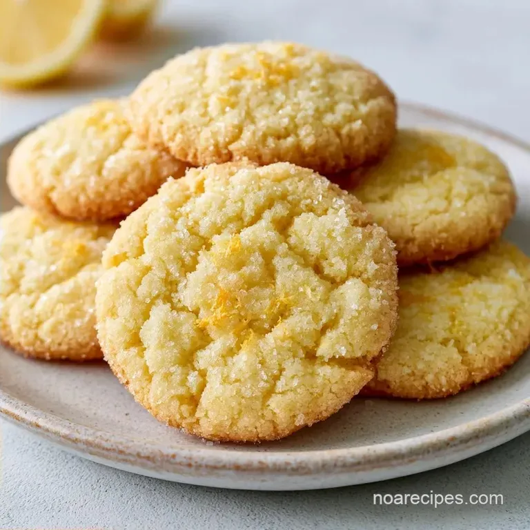 Easy 15 Minute Lemon Cookies: Zesty Sugar