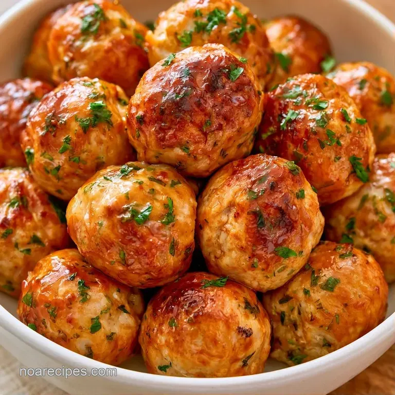 Symmetrical arrangement of golden-brown meatballs on a slate board, paired with a small bowl of zesty dipping sauce.