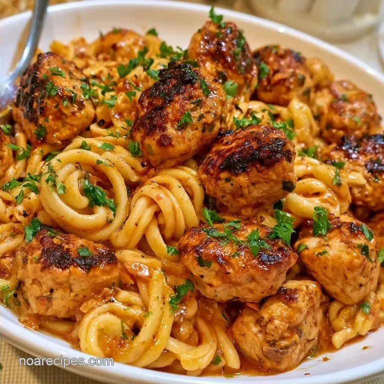 High-Protein Healthy Meatball Pasta