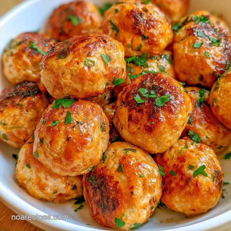 Turkey Meatballs Healthy Recipe with Almond Flour