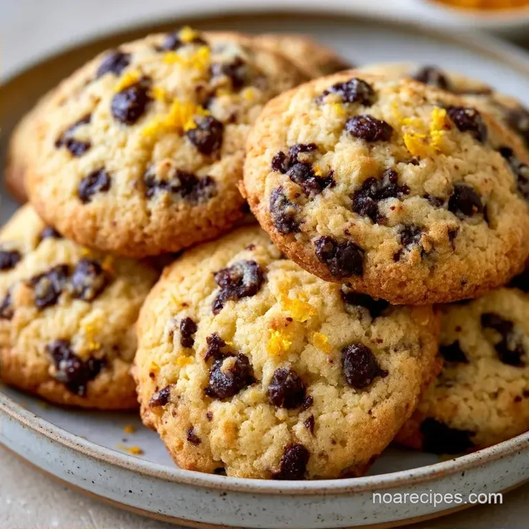 Lemon Chocolate Chip Cookies with Fresh Zest