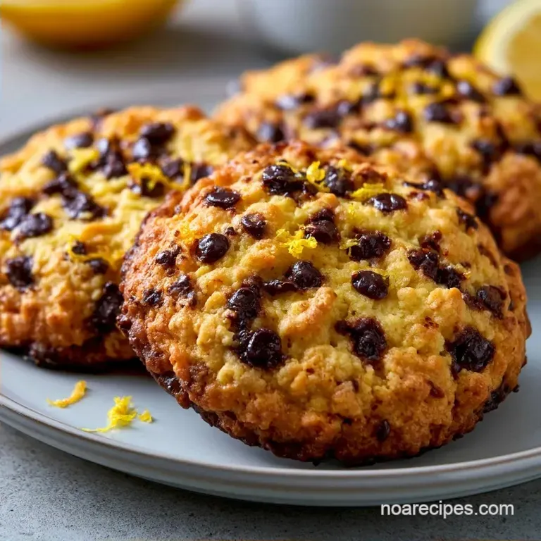 Chewy Lemon Chocolate Chip Cookies