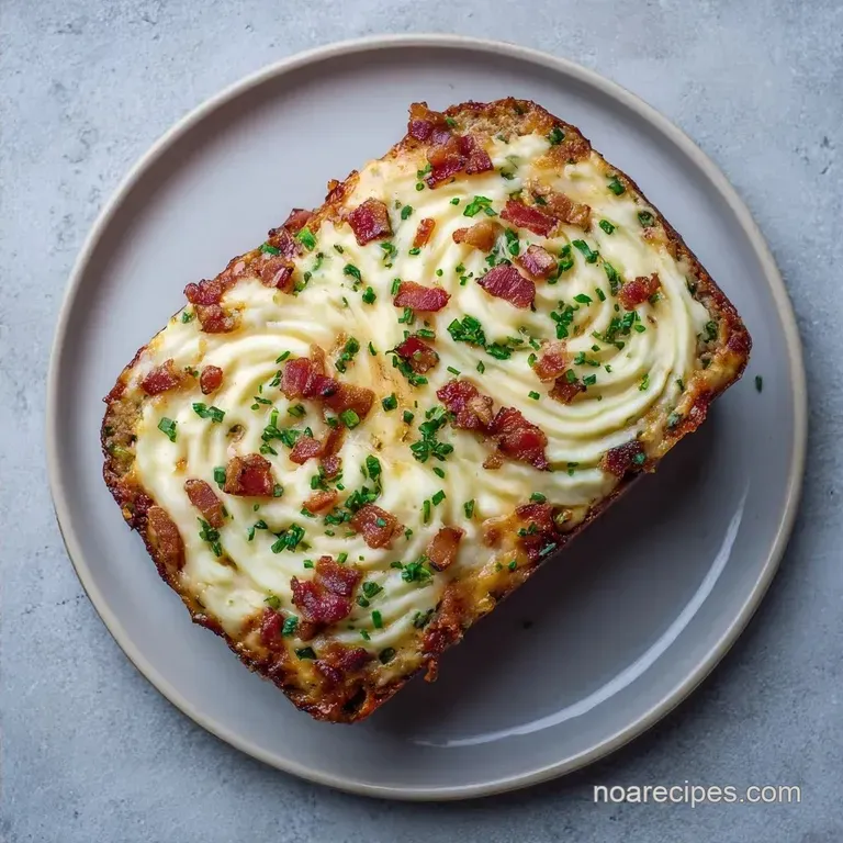 Meatloaf Potato Casserole: Old Fashioned and Loaded