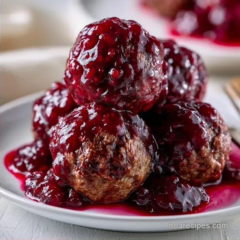 Slow Cooker Grape Jelly Meatballs with Chili Sauce