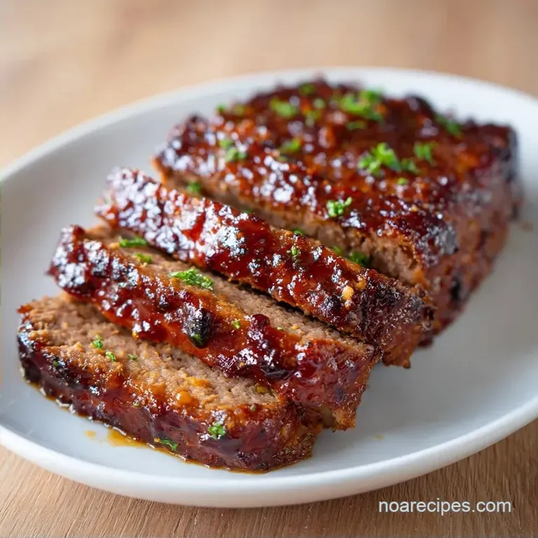 Tangy Glazed Beef Meatloaf: Tender and Juicy