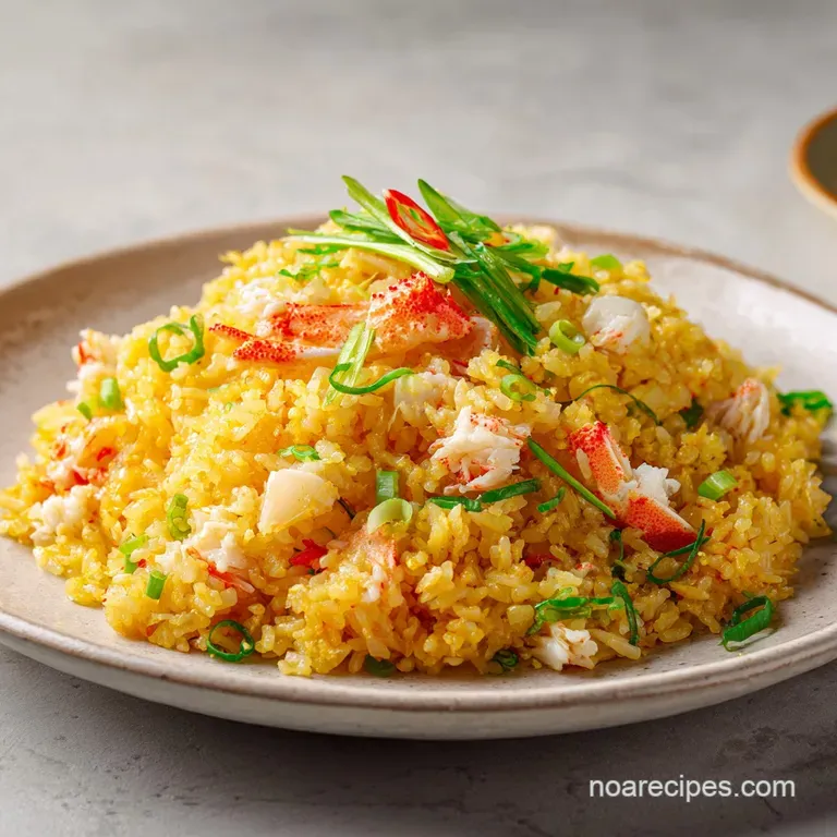 Golden-hued rice mounded on a slate plate, garnished with bright green herbs and a fresh wedge of lime.