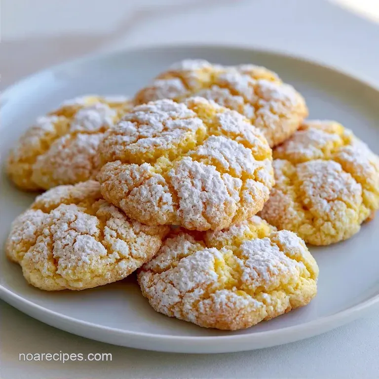 Very Lemon Crinkle Cookies: Soft and Zesty