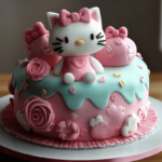 Hello Kitty birthday cake, Hello Kitty themed cake, Hello Kitty fondant cake, Hello Kitty cake recipe